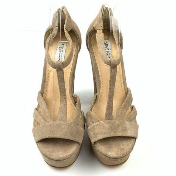 Steve Madden platforms sz 8.5 P-gabbi suede chunky - Picture 3 of 14